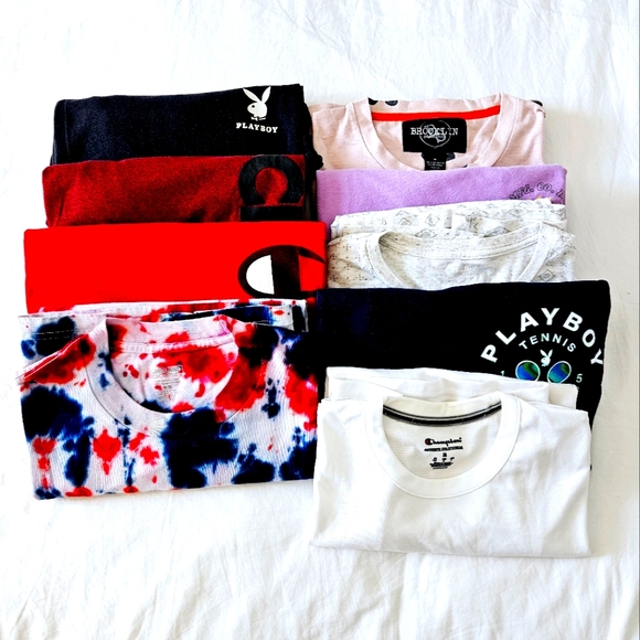9 PIECE BUNDLE MEN'S T-SHIRT SIZE MEDIUM - Picture 1 of 16